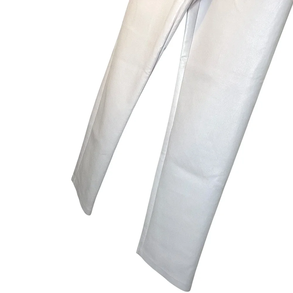Wilfred Aritzia Melina Vegan Leather Pants High Waist Straight‎ Leg Taupe Size 8